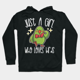 Just A Girl Who Loves Birds Gift graphic Hoodie